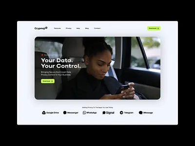 Web Design | Crypmoji brand identity branding hero section lay out saas typography ui ux web web design webflow website