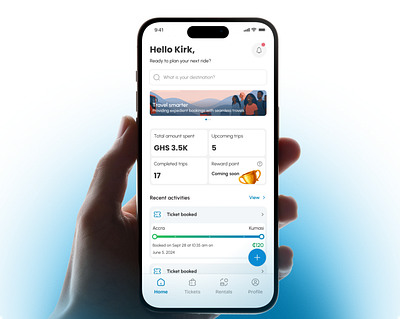 Tickets app dashboard interface appdesign dashboard design product design ui ux