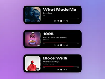 Player concept app concept music ui ux