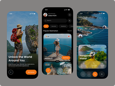 AI Travel Mobile App – Smart Planning, Effortless Exploring ai travel ai travel app aidesign aitravelapp app design explorationapp mobile app mobileappui smart travel app smarttravel tourist app travelappdesign travelplanner uxuidesign wanderlust