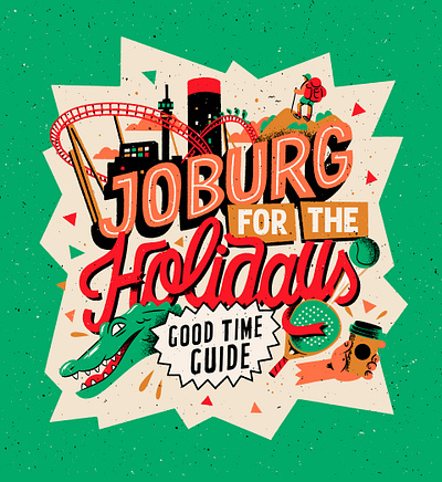 Motherland Coffee Joburg Holiday Guide advertising branding coffee design graphic design illustration typography