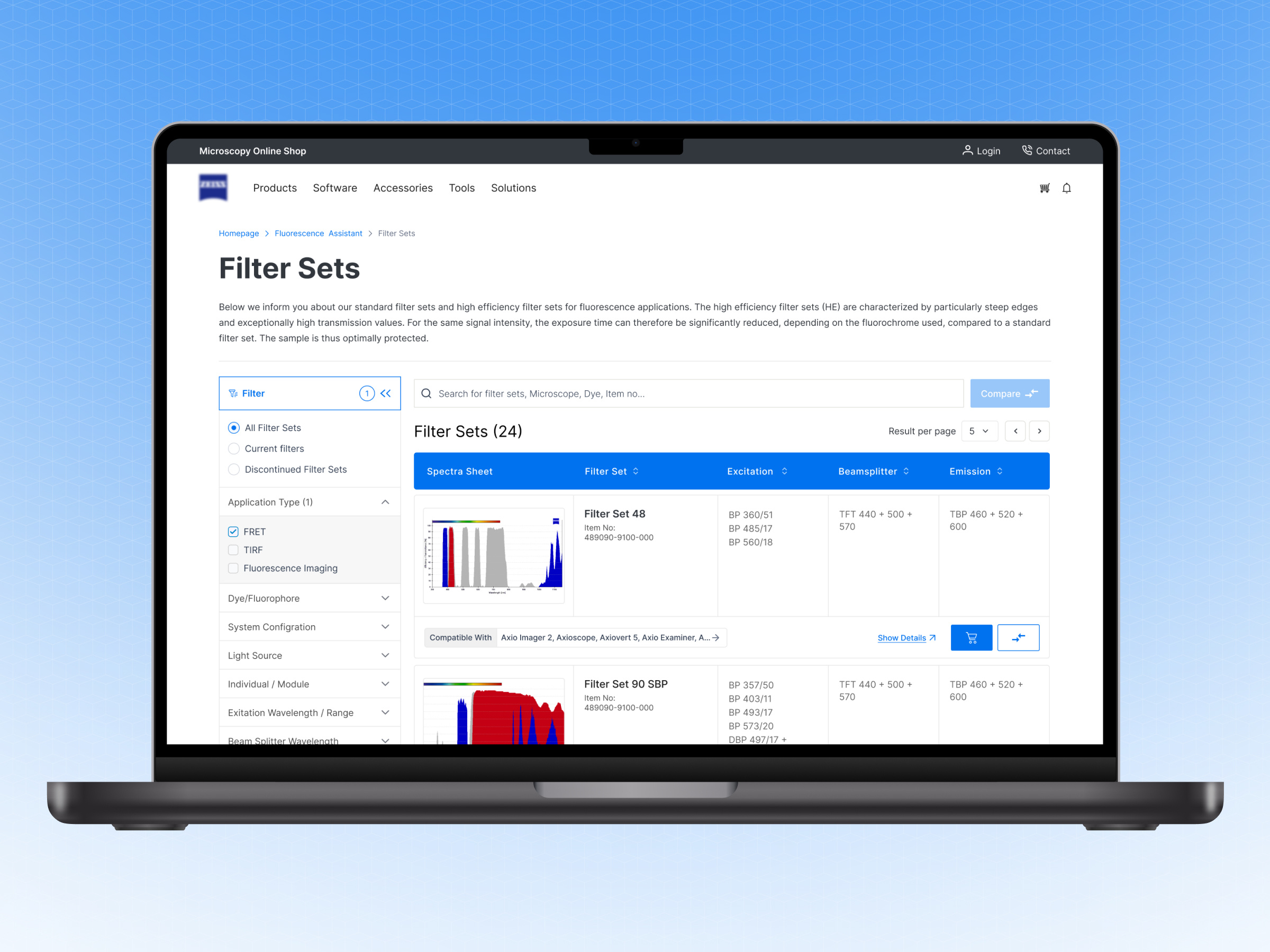Filter Set Assistant — UX Redesign for Scientific Imaging dashboard data visualization datavisualization enterprise system design information architecture product design productdesign ux research uxdesign