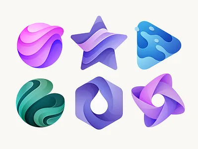 Basic Shape Logo Collection 3d logo branding circle logo drop logo gradient gradient logo hexagon logo logo logo design logo designer modern logo play logo purple logo simple logo smart logo star logo triangle logo