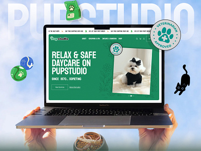 Pet Care Website Landing Page UI Design animal care ecommerce ecommerce website design landing page modern pet care website modern website design pet adoption pet adoption website pet care pet care landing page pet care platform pet care website design pet health pet store website pet website pets ui uiux design web design website