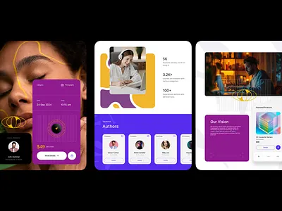 UI Cards Design cards courses education layout photography stats ui