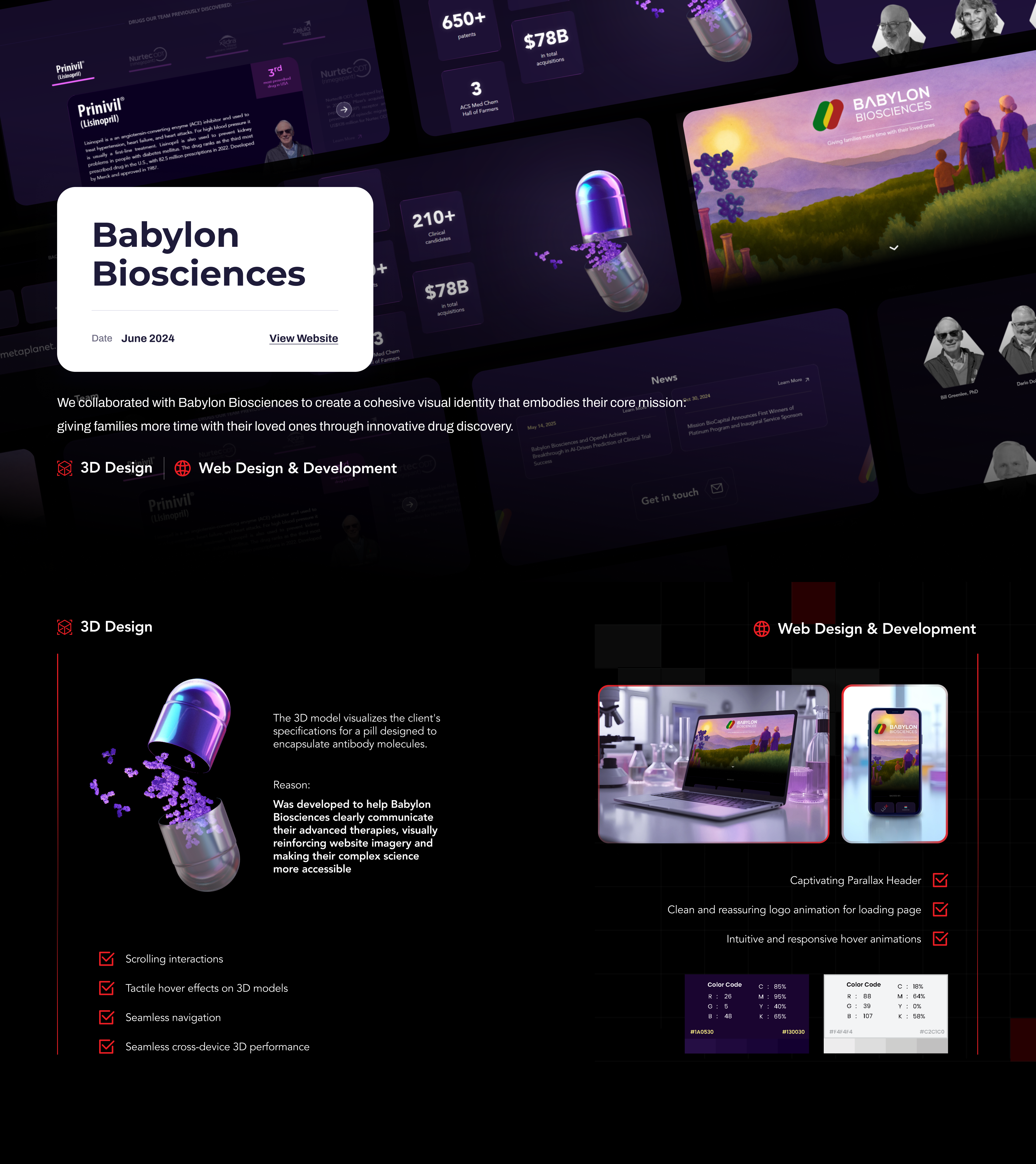 Biotech Website Design and 3D Animation by Pixel Anatomy Studio 3ddesign biomedical biotech cleandesign clinicaltrials health innovation medicine modernui pharmaceutical responsivedesign sciencedesign technology uidesign uiux uxdesign webdesign website websitedesign webui