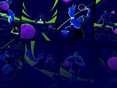 Sports Illustration | 3D animation 3d 3d animation 3d design animation art brand illustration branding creative digital art graphic design illustrator minimal ui ux vector website