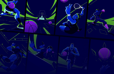 Sports Illustration | 3D animation 3d 3d animation 3d design animation art brand illustration branding creative digital art graphic design illustrator minimal ui ux vector website