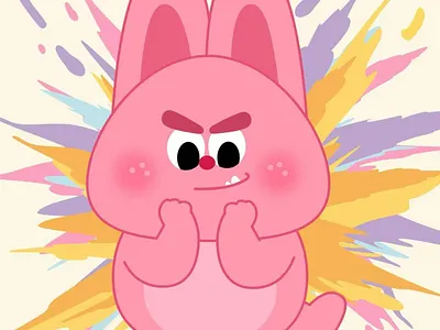 大家好！我是荔枝兔 illustration 插图