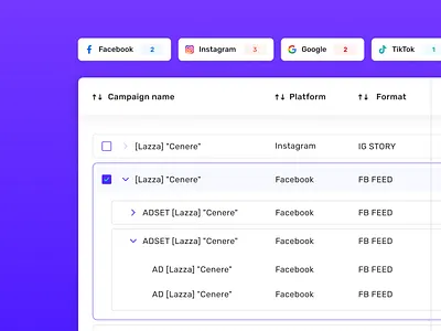 Campaign manager | UI/UX Design ads app desktop management music platform ui ux