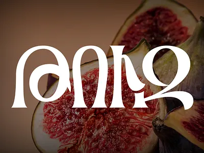 Fig - lettering in Armenian armenian branding fig font food design fruit glyph illustration letter lettering type design typography