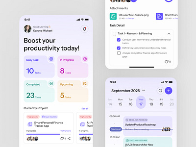 Taskly - Task Management App design logo mobile task taskmanagement ui ui design uiux user research