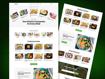 Food Blog Website Design cooking recipe creative website dribble design food blog recipe food blogger food website healthy food home page landing page landing page design minimal website raddito ui design user interface web web design web site website website design