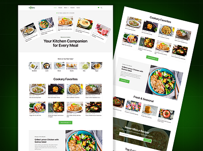Food Blog Website Design cooking recipe creative website dribble design food blog recipe food blogger food website healthy food home page landing page landing page design minimal website raddito ui design user interface web web design web site website website design