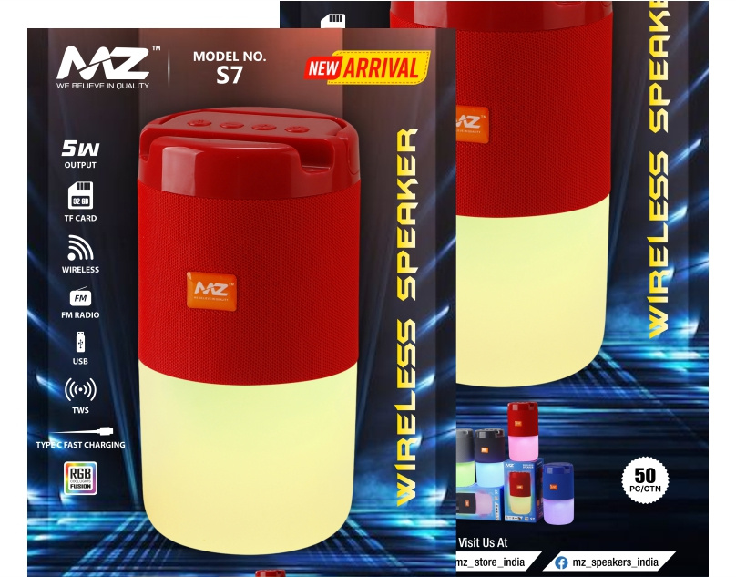 MZ S7 Wireless Speaker | Social Media Design ads design branding creative poster design graphic design marketing design modern poster design social media design