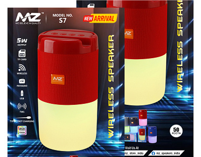 MZ S7 Wireless Speaker | Social Media Design ads design branding creative poster design graphic design marketing design modern poster design social media design