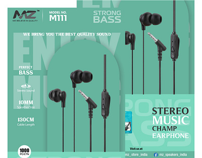 The Next-Level Audio Experience-Earphones advertising design creative poster earphones marketing design modern poster design product design