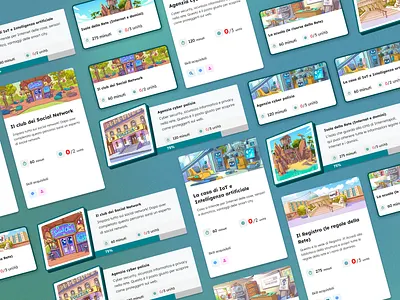 Internetopoli | Component design components desktop game gamification nabbovaldo ui ux