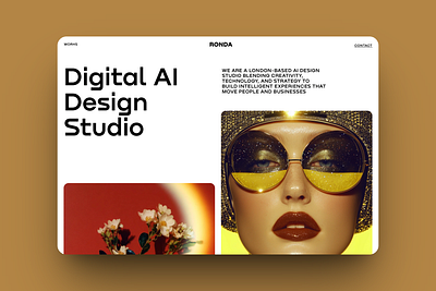 RONDA - Modern Designer Portfolio Readymag Template [FREE] agency ai bold design designer free graphic design minimal modern portfolio readmag studio template ui website