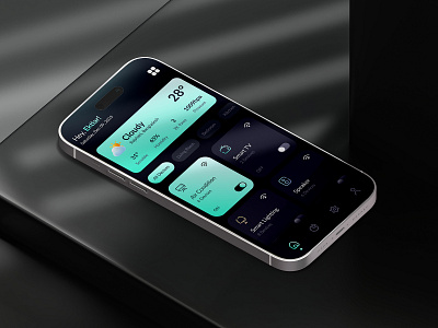 Smart Home – Modern Control App UI/UX Design app design controller app dark ui design ui dribble best shot figma home app design hope app minimal modern app design netro new app smart app smart home app trending app uiux