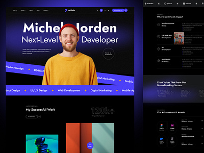 Personal Portfolio Resume Project agency branding business clean creative design marketing portfolio ui