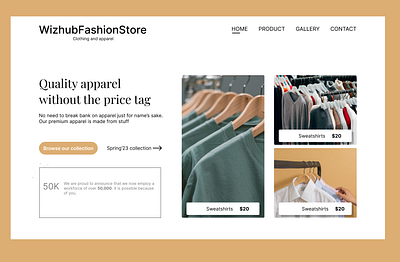 Fashion website hero section branding fashion figma herosection landing page ui website
