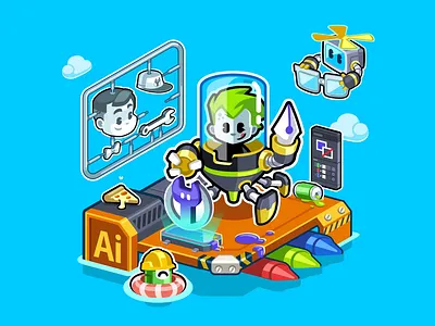 🌈 Color - Animated Design Process 03 animated website animation cartoon cartoon logo character design illustration illustrator interactive lottie mascot mascot design mascot logo motion motion design motion graphics rive rive animation rive app sticker website animation