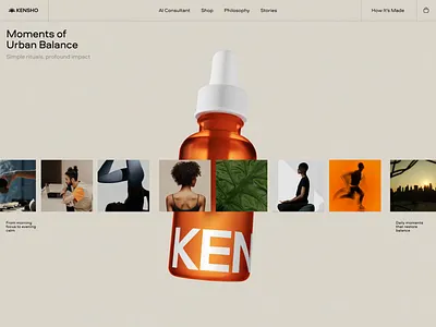 Animated Website for a Wellness Brand animation ecommerce ecommerce product listing listing design listing landing page listing page one product website single product page single product store web design