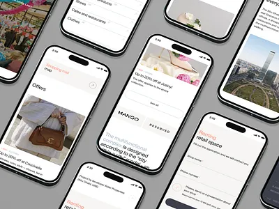 Abu Dhabi Plaza: Mobile Website – UX/UI Design app design app ui clean interface landing ui minimal mobile ui modern ui product design ui ui design ui ux design user experience user interface ux ux design web design web ui website website design