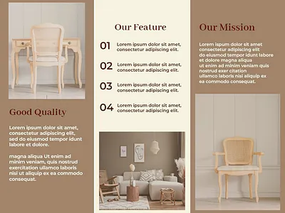 Tri-Fold Furniture magazine design