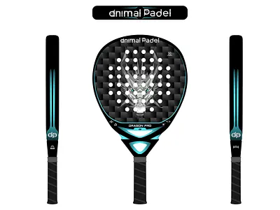 DRAGON PRO – Padel Racket by Animal Padel 3d animal padel black padel branding carbon fiber racket dragon padel dragon pro elite padel racket modern padel design padel equipment padel logo padel racket padel racket branding sports aesthetics sports design teardrop shape