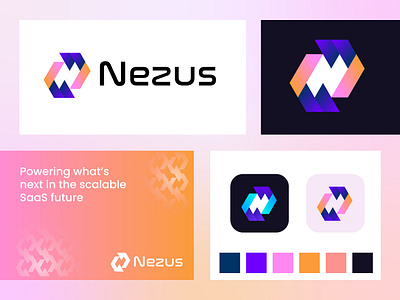 Modern geometric, Tech, innovation, sass, web3, N logo branding abstract n logo branding branding designer branding identity colorful n logo fintech logo freelance logo design geometric shape logo gradient logo innovation logo letter logo lettering logo logo symbol modern n logo negative space n logo print sass logo tech logo web 3 logo