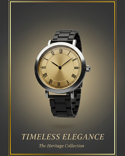 vintage watch advertising behance branded watch branding design dribbble graphic design heritagecollection illustration luxury watches social media time timelesselegance vintage vintage watch watch