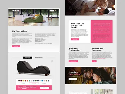 TantraChair Inner Pages branding chair design drawingart logo responsive shop ui ux web website
