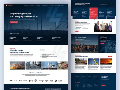 B2B Electrical Supplier Website Redesign corporate creative design electric power electrical equipments electrical supplier energy company inspiration landing page modern ux ui website