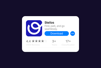 Stellos App Icon branding logo logotype manage mobility park urban mobility wordmark