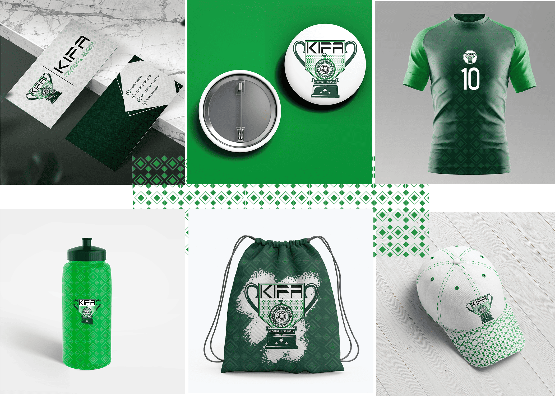 Kifa Football School branding design logo motion graphics