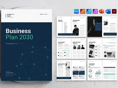 Business Plan Template professional brochure