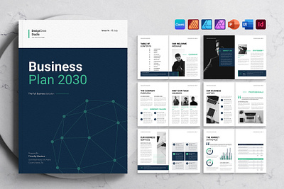 Business Plan Template professional brochure