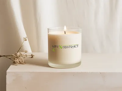 “Wellness brand logo mockup for Life N Abstract peaceful brand