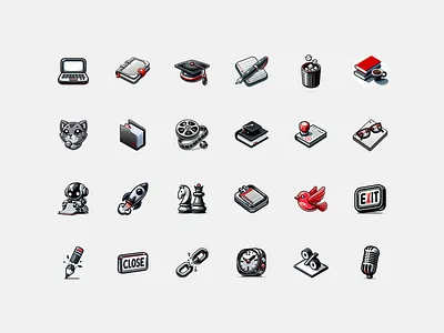 Educational Platform Icon Pack design graphic design webdesign