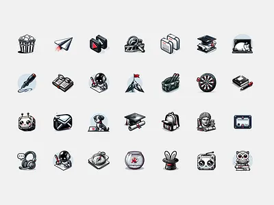 Educational Platform Icon Pack branding dailyui design graphic design illustration logo ui webdesign