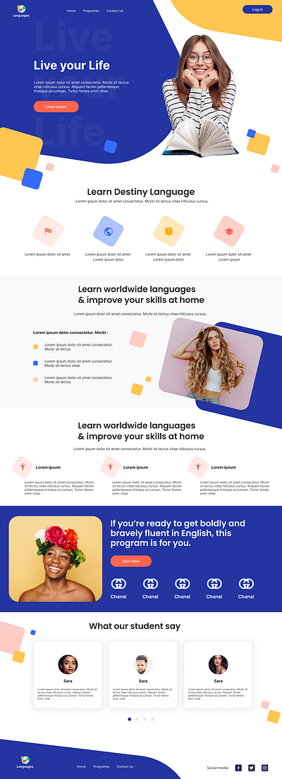 Landing Page web design