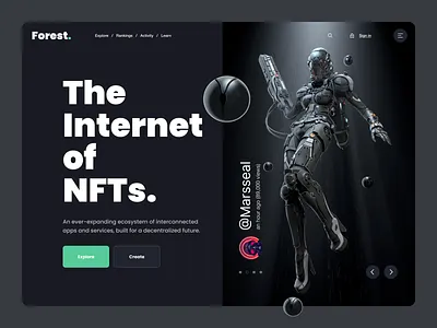 NFT Marketplace website blockchain crypto landing page marketplace nft ui website
