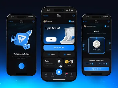 Telegram Mini App for Shopping Game app app design app ui dark design dark interface dark ui game design mobile app mobile app design mobile app ui mobile interface mobile interface design telegram mini app telegram mini app design ui ui design uiux ux ux design uxui