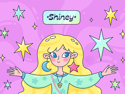 Shiney Jewelry Illustrations, Character Design, Doodle Style app branding design graphic design illustration logo typography ui ux vector
