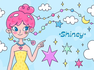 Character design for jewelry shop. Doodle illustration app branding design graphic design illustration logo typography ui ux vector