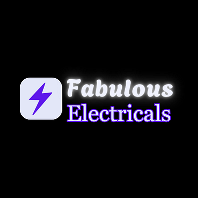 LOGO DESIGN FOR FABULOUS ELECTRICALS 3d animation branding design graphic design illustration logo motion graphics typography ui ux vector