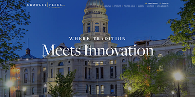 Crowley Fleck PLLP Web Design law firm web design law firm website law firm website design