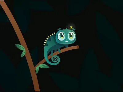 Cute chameleon | Rive 2d animation animation character animation design graphic design illustration interactive animation interactive design motion motion design motion graphics motiongraphics rive riveapp ui ui animation uiux ux web illustration